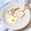 Fried Egg Enamel Keyring